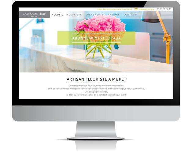 PontonWeb - Exemple de site internet pour Fleuriste